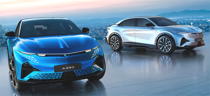 Alpine A390 electric sport fastback 